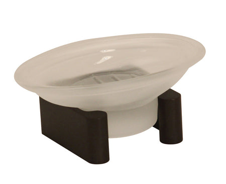 Alno A6835-BRZ: Luna Countertop Soap Holder w/Dish - Bronze