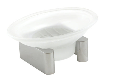 Alno A6835-PC: Luna Countertop Soap Holder w/Dish - Polished Chrome