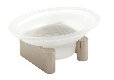 Alno A6835-PN: Luna Countertop Soap Holder w/Dish - Polished Nickel