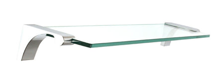 Alno A6850-18-PC: 18" Luna Glass Shelf w/Brackets - Polished Chrome