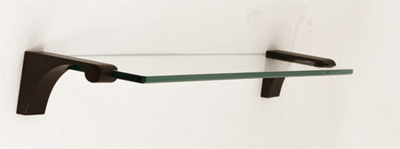 Alno A6850-24-BRZ: 24" Luna Glass Shelf w/Brackets - Bronze