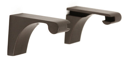 Alno A6850-BRZ: Luna Shelf Mounting Brackets (pair) - Bronze