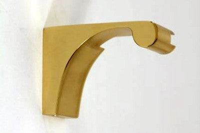 Alno A6850-SB: Luna Glass Shelf Mounting Brackets (pair) - Satin Brass