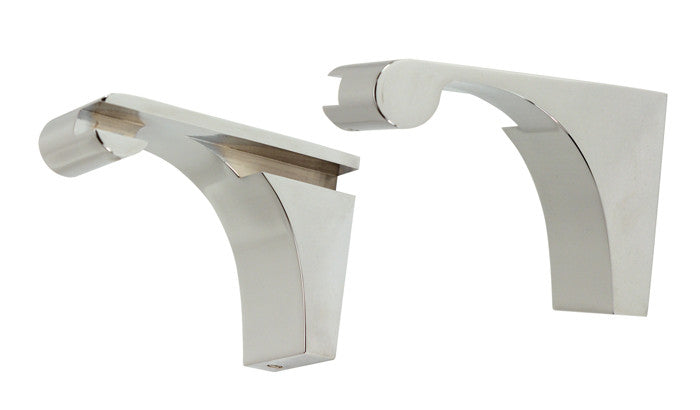 Alno A6850-PC: Luna Shelf Mounting Brackets (pair) - Polished Chrome