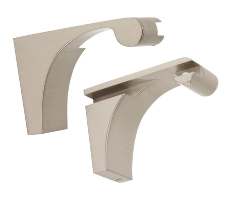Alno A6850-SN: Luna Shelf Mounting Brackets (pair) - Satin Nickel