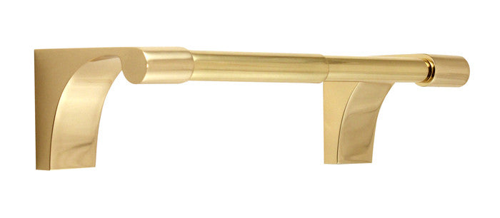 Alno A6860-PB/NL: Luna Tissue Holder - Unlacquered Brass