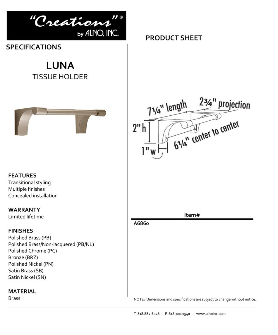 Specificaton Sheet