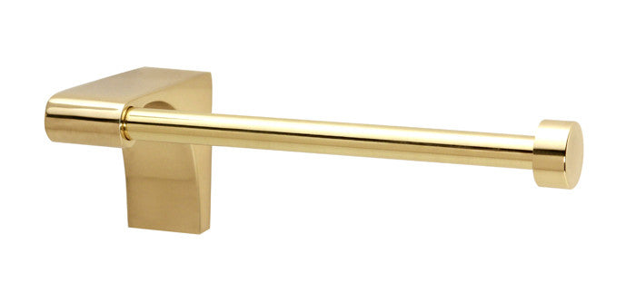 Alno A6866L-PB: Luna Single Post Tissue Holder (left) - Polished Brass