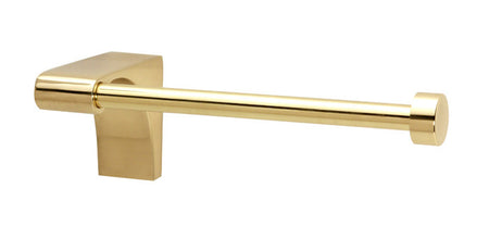 Alno A6866L-PB/NL: Luna Single Post Tissue Holder (left) - Unlacquered Brass
