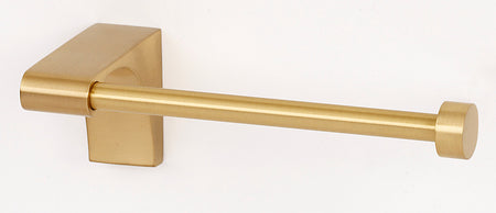 Alno A6866L-SB: Luna Single Post Tissue Holder (left) - Satin Brass