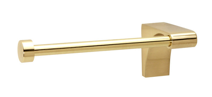 Alno A6866R-PB/NL: Luna Single Post Tissue Holder (right) - Unlacquered Brass