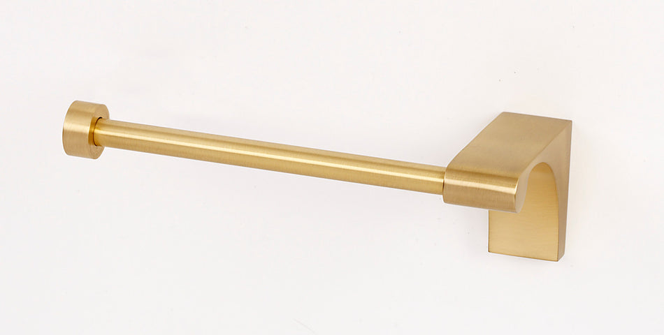Alno A6866R-SB: Luna Single Post Tissue Holder (right) - Satin Brass