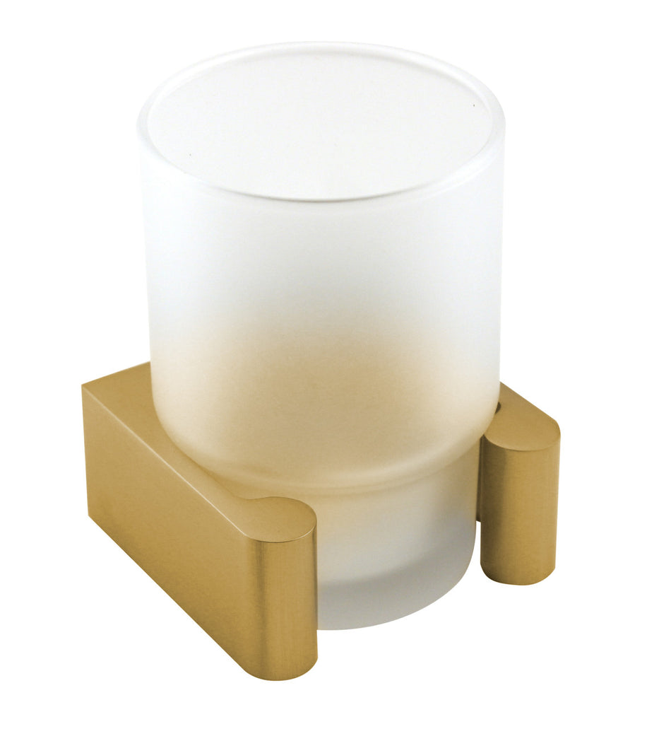 Alno A6875-SB: Luna Tumbler Holder - Satin Brass