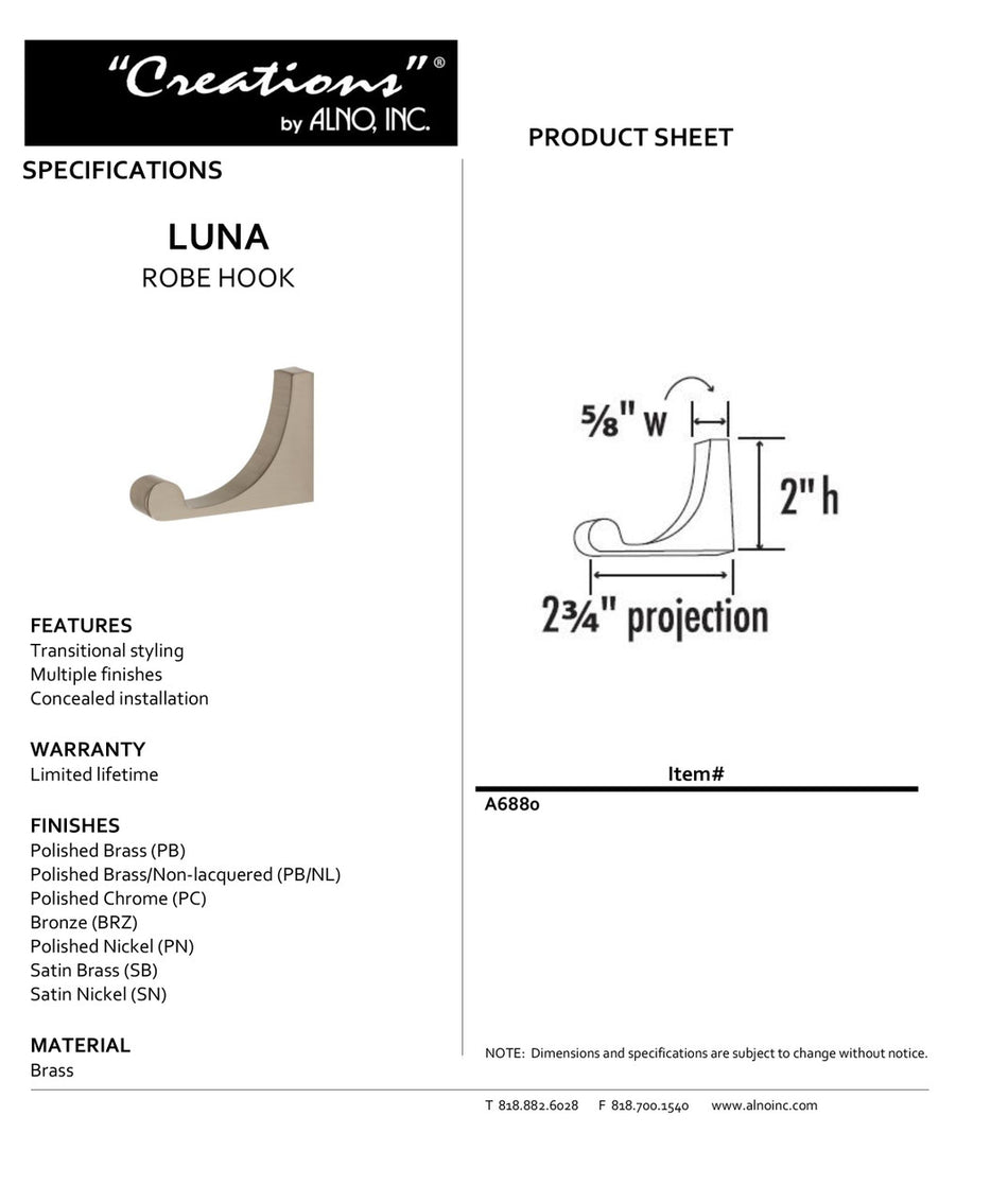 Specificaton Sheet