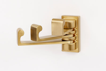 Alno A6885-SB: Luna Swivel Robe Hook - Satin Brass