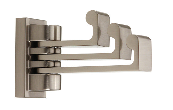 Alno A6885-SN: Luna Swivel Robe Hook - Satin Nickel