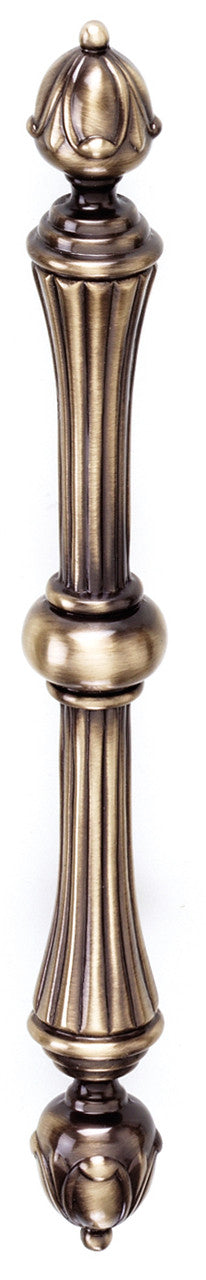 Alno A6904-AE: 4-1/2" cc Ornate Cabinet Pull - Antique English