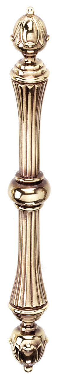 Alno A6904-PA: 4-1/2" cc Ornate Cabinet Pull - Polished Antique