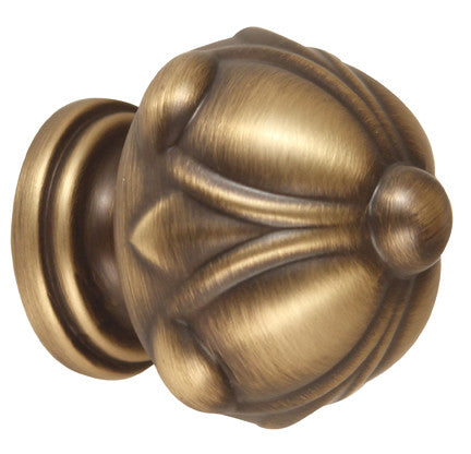 Alno A6929-14-AEM: 1-1/4" Ornate Cabinet Knob - Antique English Matte
