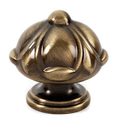 Alno A6929-14-AE: 1-1/4" Ornate Cabinet Knob - Antique English