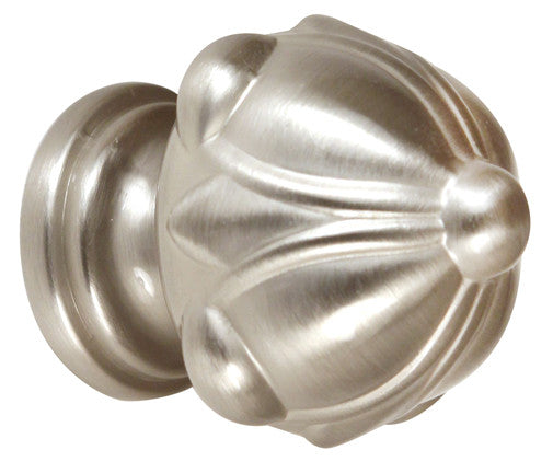 Alno A6929-14-SN: 1-1/4" Ornate Cabinet Knob - Satin Nickel