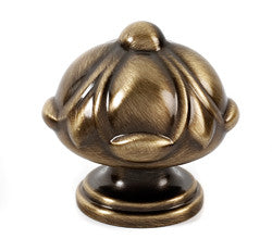Alno A6929-38-AE: 1-1/2" Ornate Cabinet Knob - Antique English