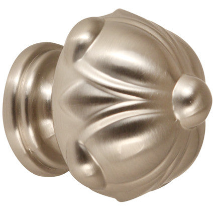 Alno A6929-38-SN: 1-1/2" Ornate Cabinet Knob - Satin Nickel