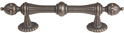 Alno A6929-4-BARC: 4" cc Ornate Cabinet Pull - Barcelona