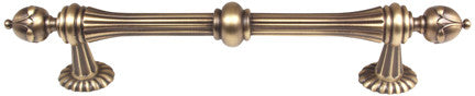 Alno A6929-6-AEM: 6" cc Ornate Cabinet Pull - Antique English Matte
