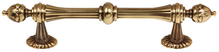 Alno A6929-6-PA: 6" cc Ornate Cabinet Pull - Polished Antique