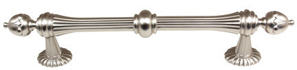 Alno A6929-6-SN: 6" cc Ornate Cabinet Pull - Satin Nickel