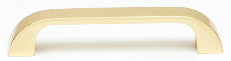 Alno A701-35-PB/NL: 3-3/4"" cc Traditional Cabinet Pull - Unlacquered Brass