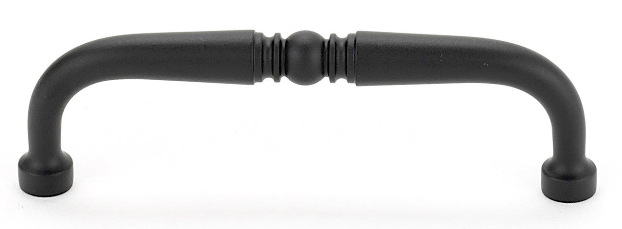 Alno A702-4-MB: 4" cc Traditional Cabinet Pull - Matte Black