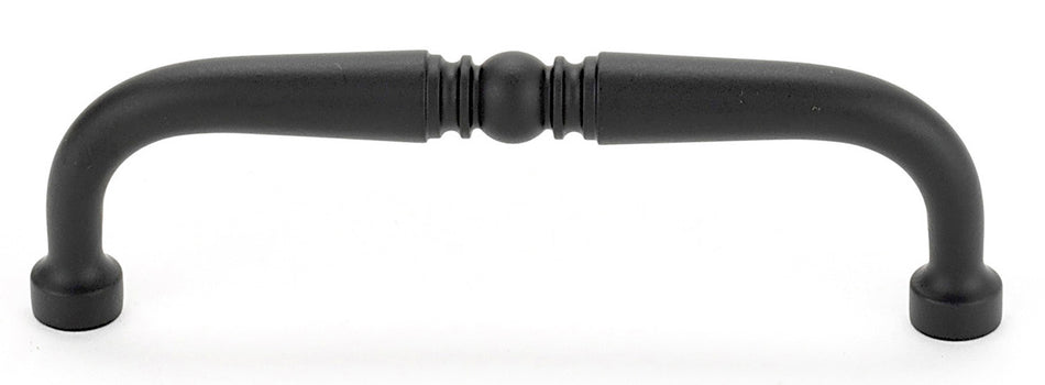 Alno A702-4-MB: 4" cc Traditional Cabinet Pull - Matte Black