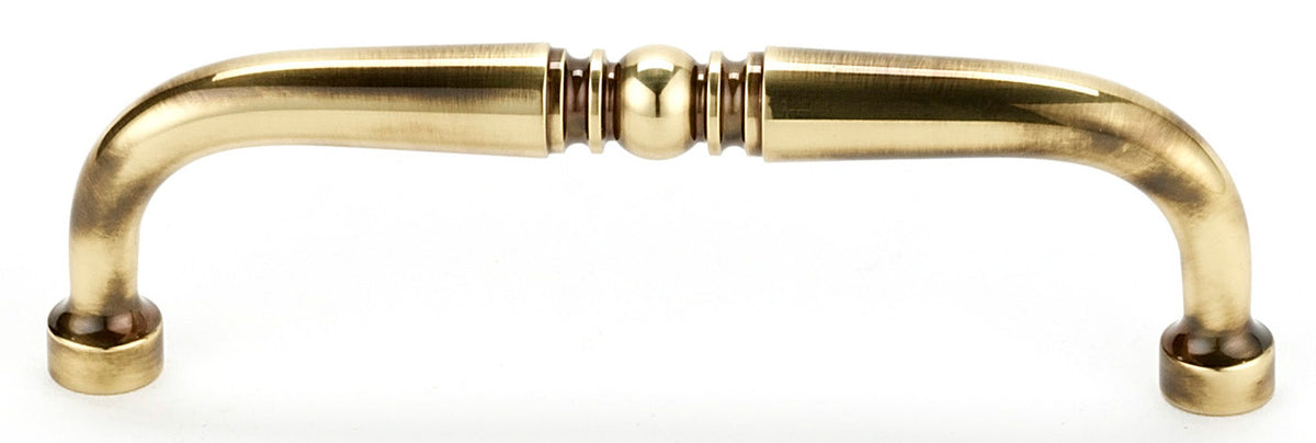 Alno A702-4-PA: 4" cc Traditional Cabinet Pull - Polished Antique