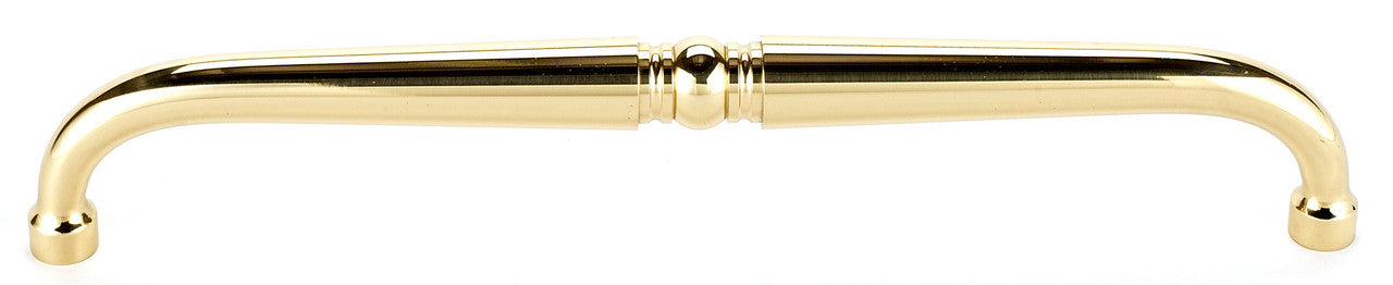 Alno A702-6-PB/NL: 6" cc Traditional Cabinet Pull - Unlacquered Brass