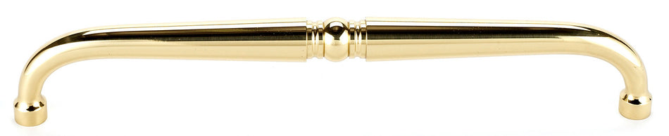 Alno A702-6-PB/NL: 6" cc Traditional Cabinet Pull - Unlacquered Brass