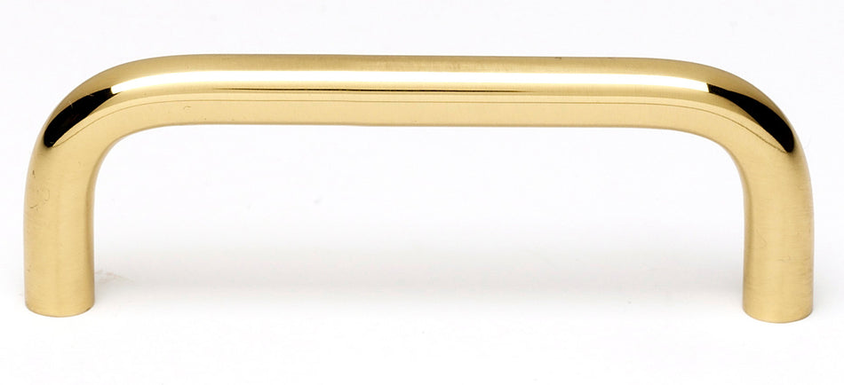 Alno A703-3-PB: 3" cc Traditional Cabinet Pull - Polished Brass