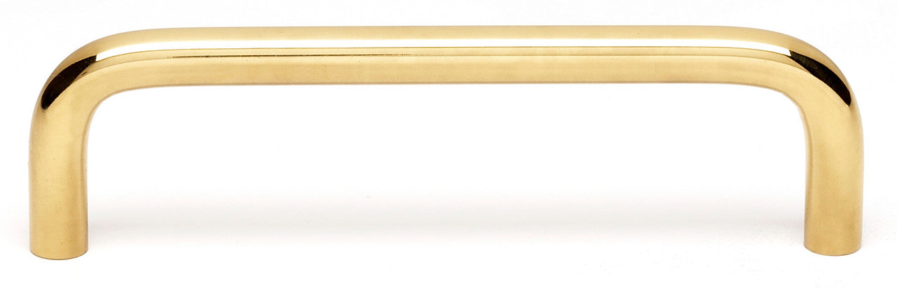 Alno A703-4-PB: 4" cc Traditional Cabinet Pull - Polished Brass