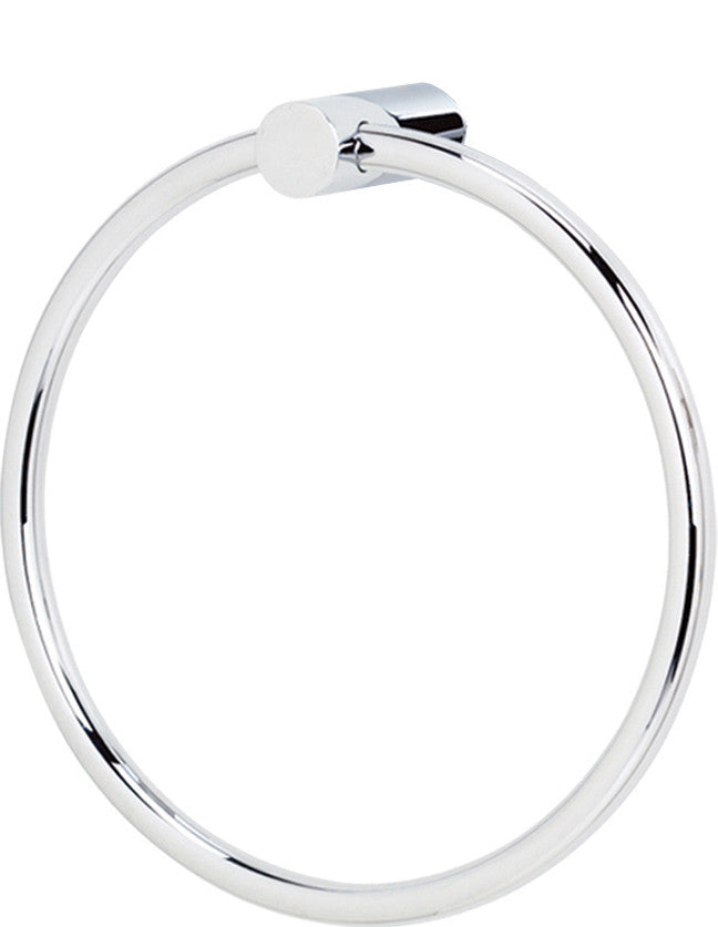 Alno A7040-PB/NL: 6" Spa 1 Towel Ring - Unlacquered Brass