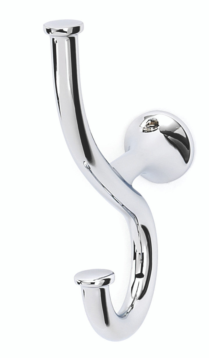 Alno A7099-PN: Spa 1 Double Robe Hook - Polished Nickel