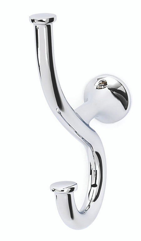 Alno A7099-PN: Spa 1 Double Robe Hook - Polished Nickel