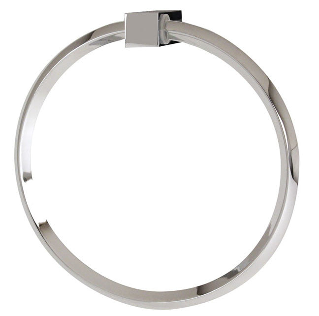 Alno A7140-PB/NL: 6" Spa 2 Towel Ring - Unlacquered Brass
