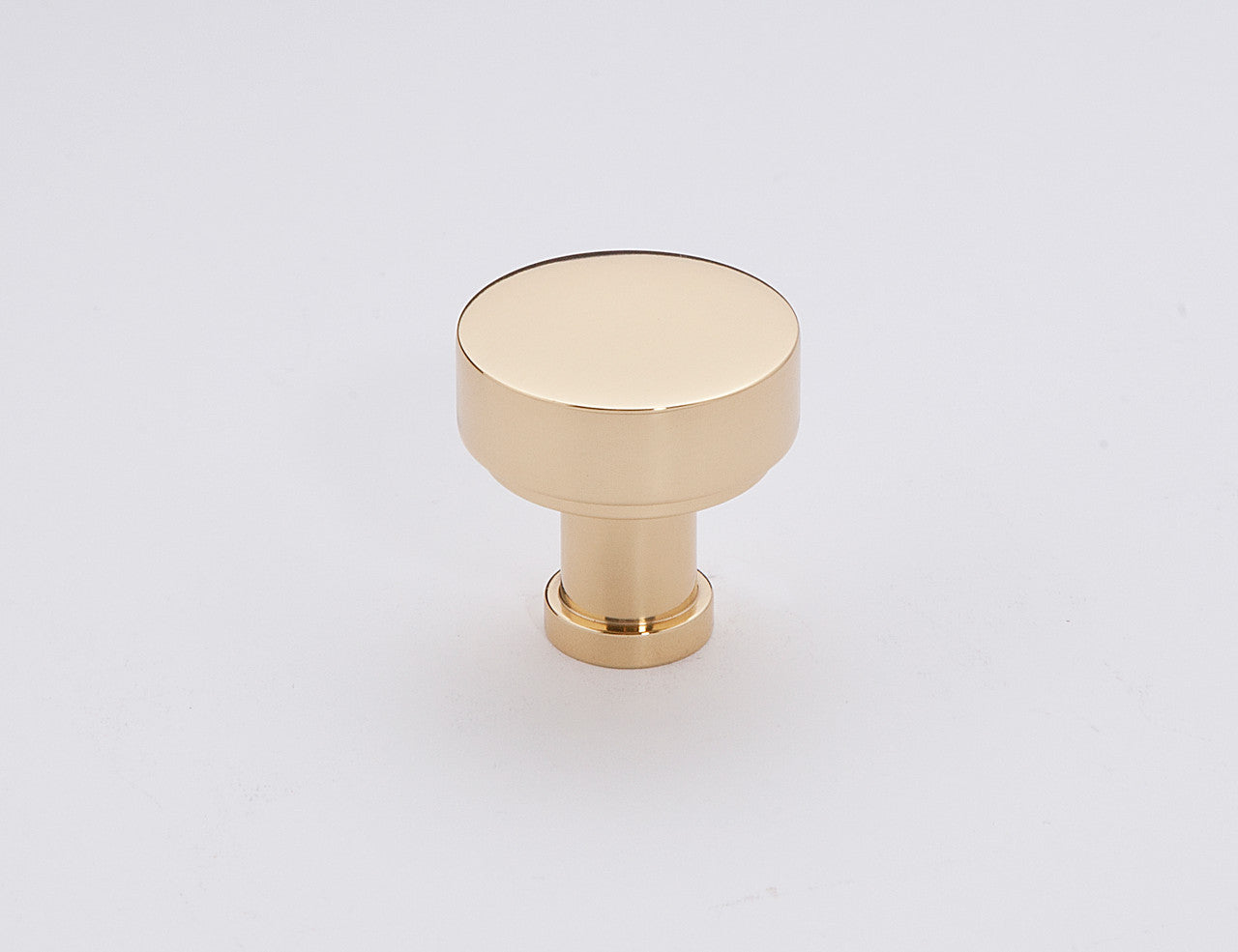 Alno A716-1-PB: 1" Moderne Cabinet Knob - Polished Brass
