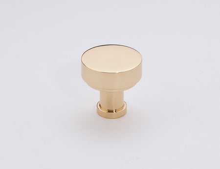 Alno A716-1-PB: 1" Moderne Cabinet Knob - Polished Brass