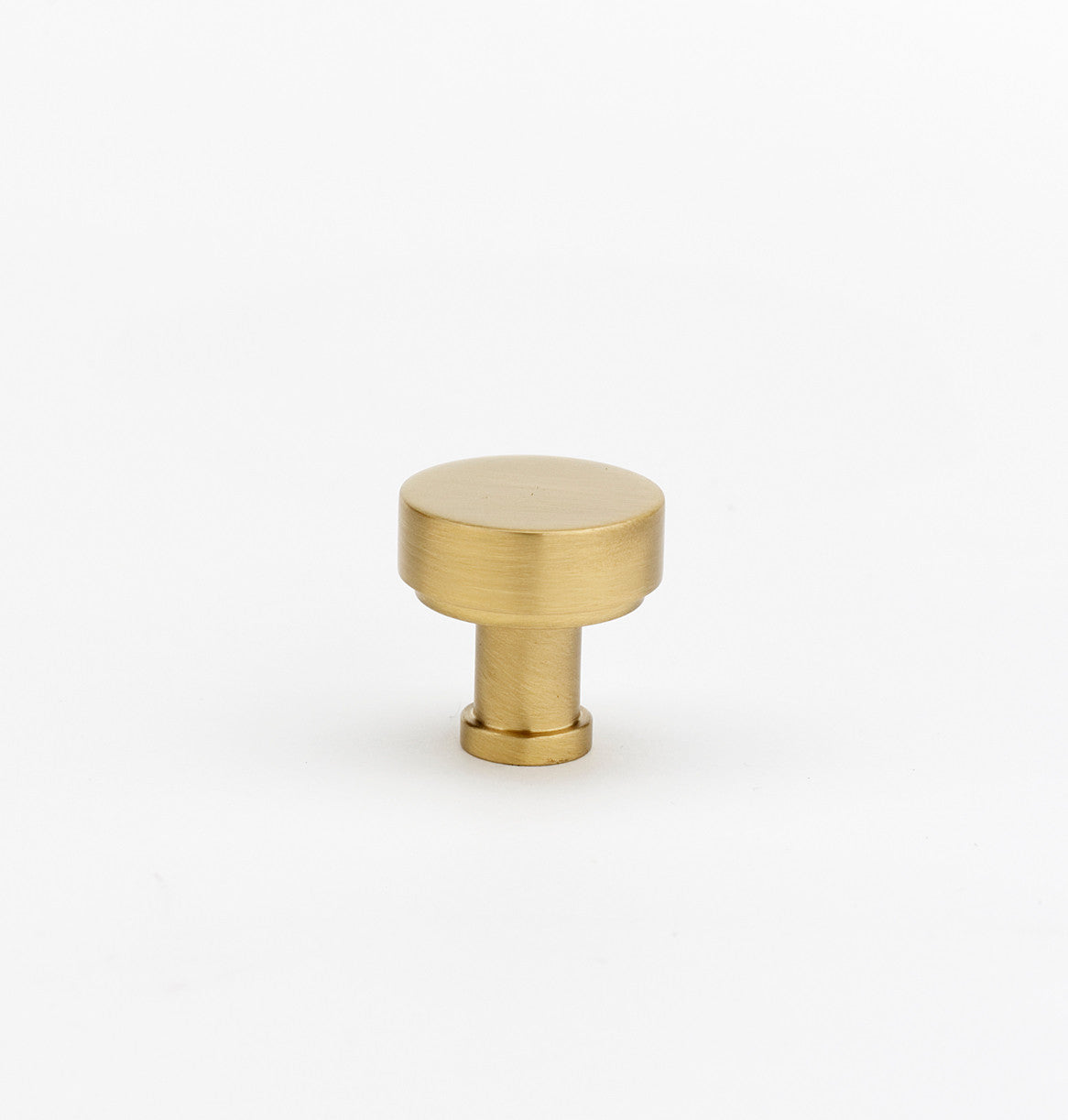 Alno A716-1-SB: 1" Moderne Cabinet Knob - Satin Brass