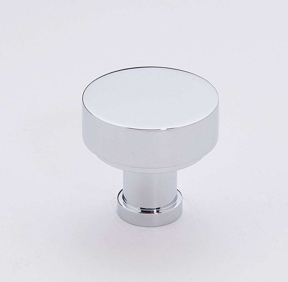 Alno A716-18-PC: 1-1/8" Moderne Cabinet Knob - Polished Chrome