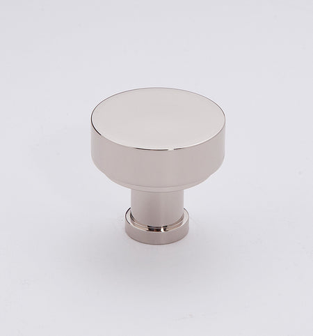 Alno A716-18-PN: 1-1/8" Moderne Cabinet Knob - Polished Nickel
