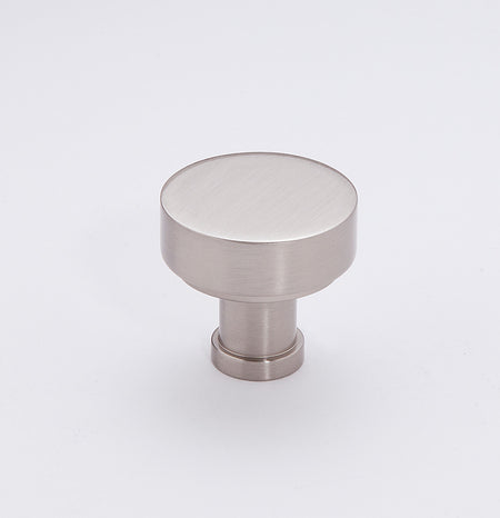 Alno A716-18-SN: 1-1/8" Moderne Cabinet Knob - Satin Nickel