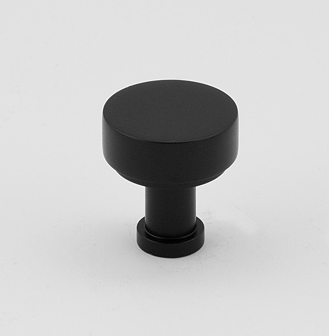 Alno A716-34-MB: 3/4" Moderne Cabinet Knob - Matte Black